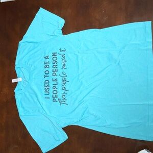 " I used to people person" t shirt